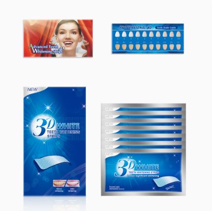 Gentle Cleaning 9D Whitening Tooth Strips Bright Smile Kit