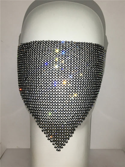 Buy Personality Trend Accessories Rhinestone Mask – Stylish Look