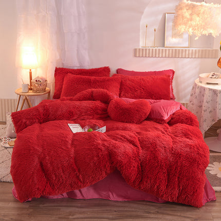 Buy Luxury Fleece Duvet Cover – Thick, Warm & Fluffy Bedding Set