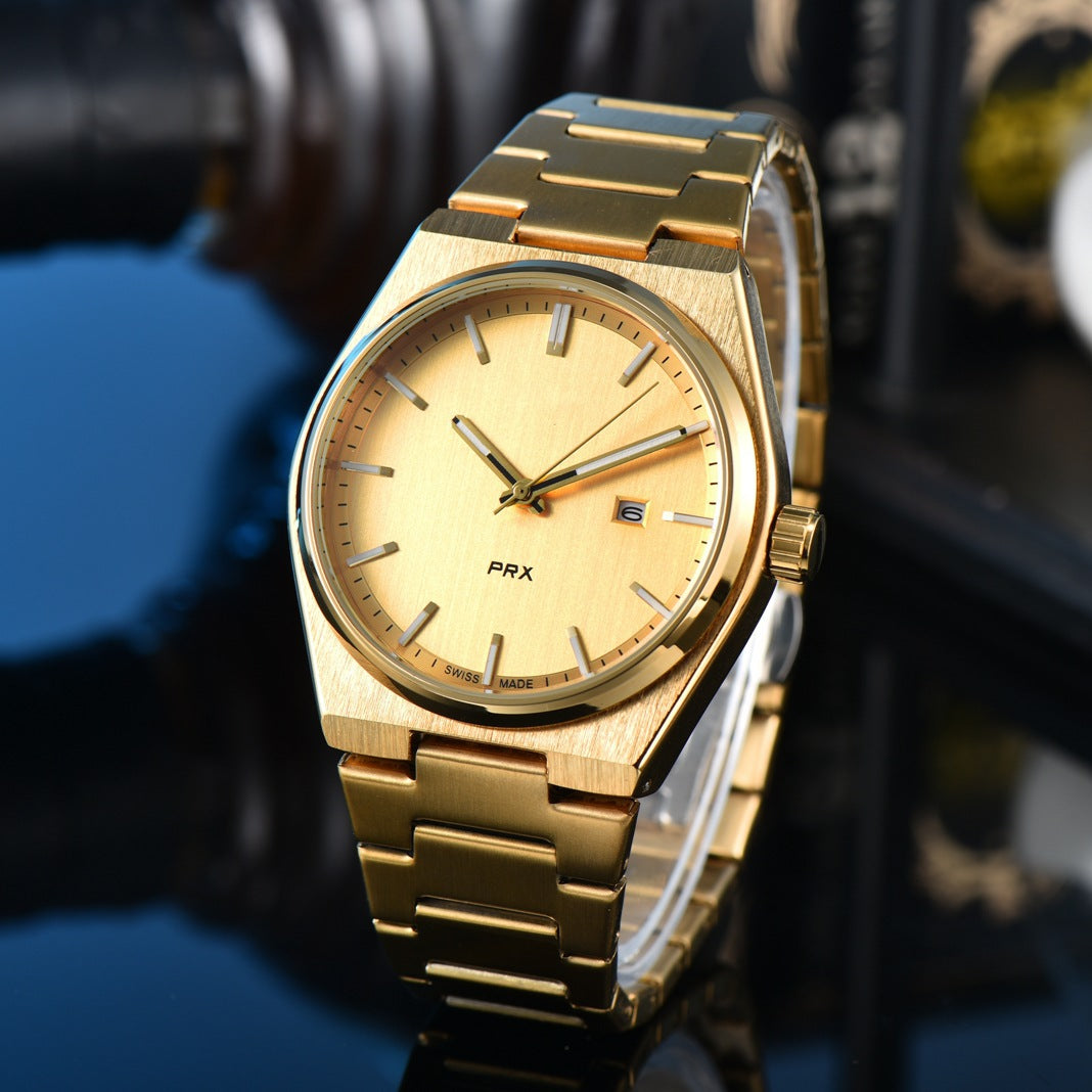 New Simple, Elegant, And Stylish Quartz Mens Watch With Steel Band
