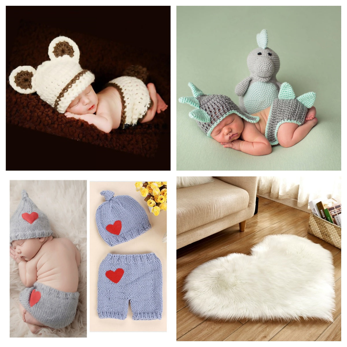 Buy Plush Heart Shaped Carpet – Fluffy Non-Slip Floor & Sofa Mat