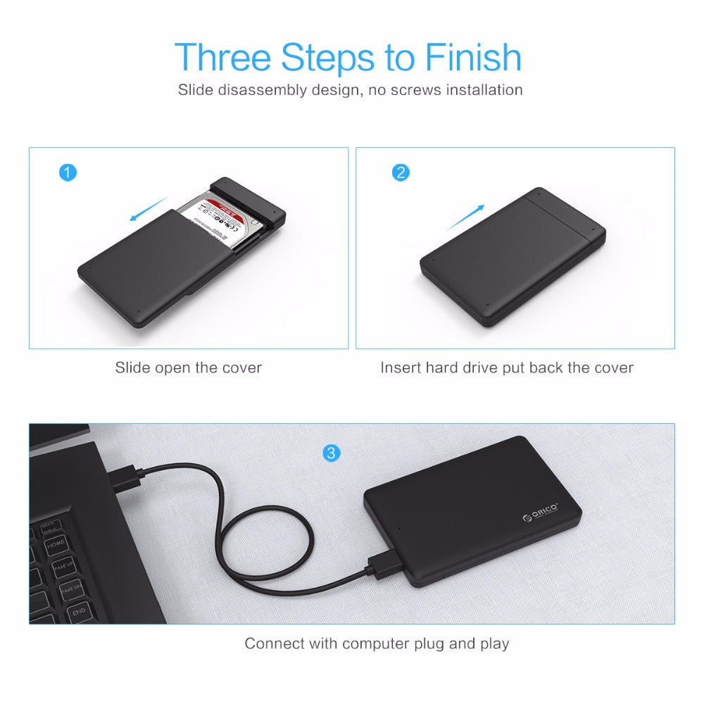 Buy USB 3.0 SATA Hard Disk Enclosure for 2.5 Inch Drives