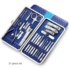 21 piece set blue