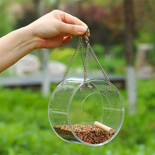 Acrylic Bird Food Box – Easy-to-Use Feeder for Your Birds