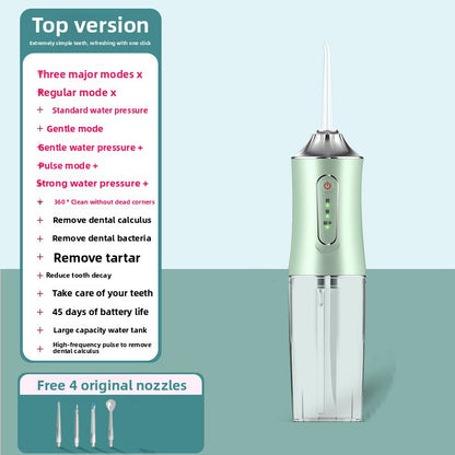 Electric Water Flosser with Portable Deep Cleaning Modes