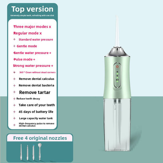 Electric Water Flosser with Portable Deep Cleaning Modes