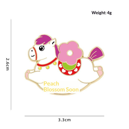 Cute Animal Zodiac Year Gift Brooch Trendy Jewelry Accessory