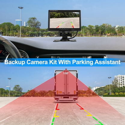 7In Car Backup Camera Monitor Kit Waterproof and IP67 Rated