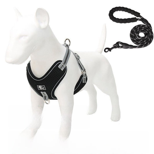Adjustable Reflective Dog Harness and Leash Walking Fit Now