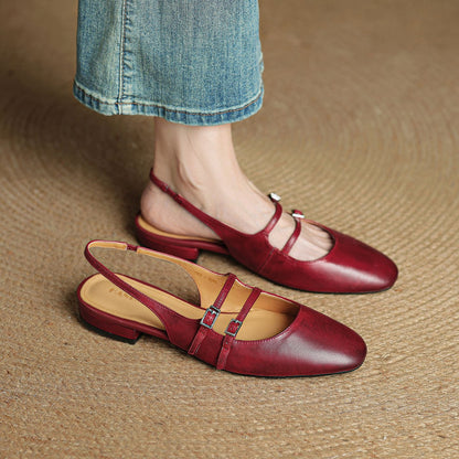 Women's Flat Sandals Soft Sole Single Strap Summer Wear