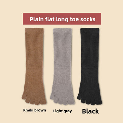 Merino Wool Five-Toe Breathable Socks for Outdoor Comfort