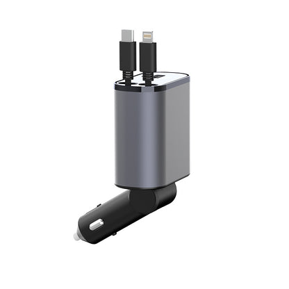 Metal Car Charger 100W Fast USB & TYPE-C Adapter for Your Car
