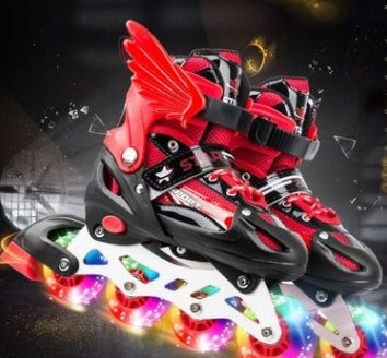 New Inline Skates for Children Boy Girl Flashing Roller Boots