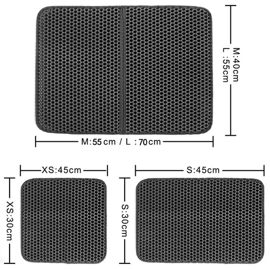Waterproof EVA Double Layer Cat Litter Pad Cleaning Mat