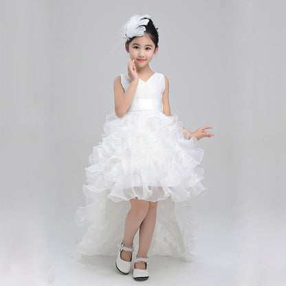 Girls Dress Wedding Flower Girl Skirt Child Princess Costume