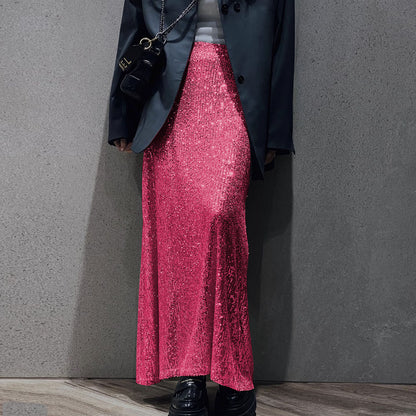 Buy High-Density Sequin Midi Skirt for Women – Social Media Hit