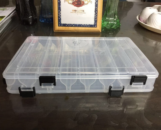 Double-Sided Double-Layer Lure Box Durable Fishing Tackle Box