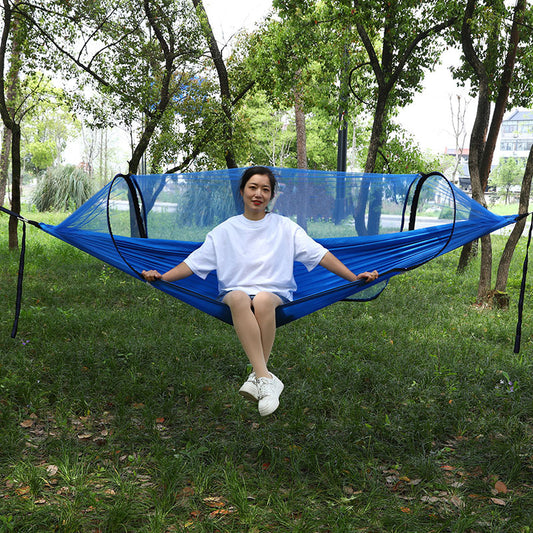 Automatic Quick Opening Mosquito Proof Camping Hammock