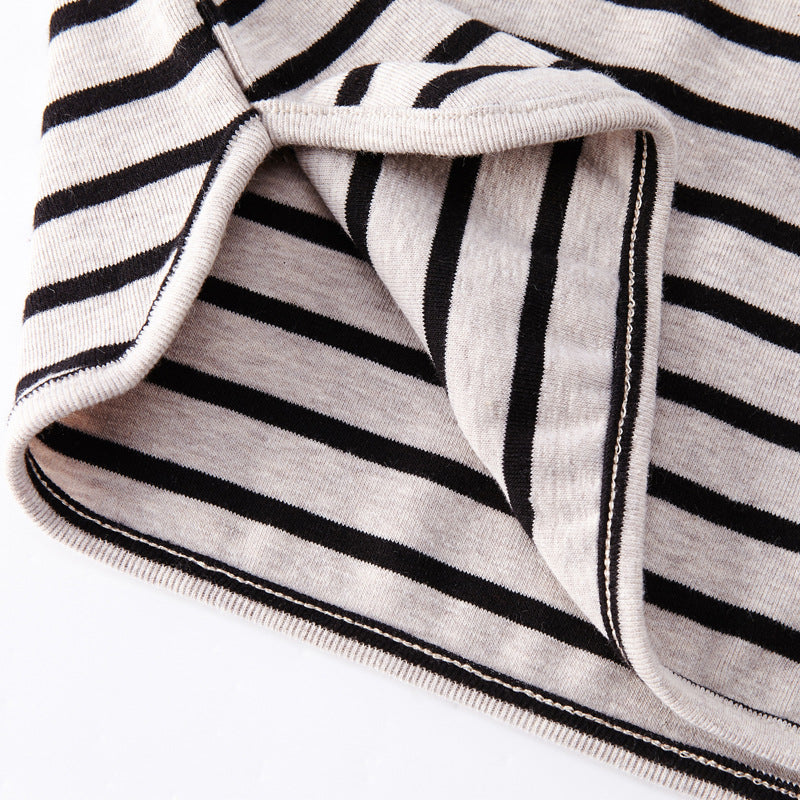 Buy Striped Print Girls T-Shirt – Cotton Long Sleeve Kids Clothes