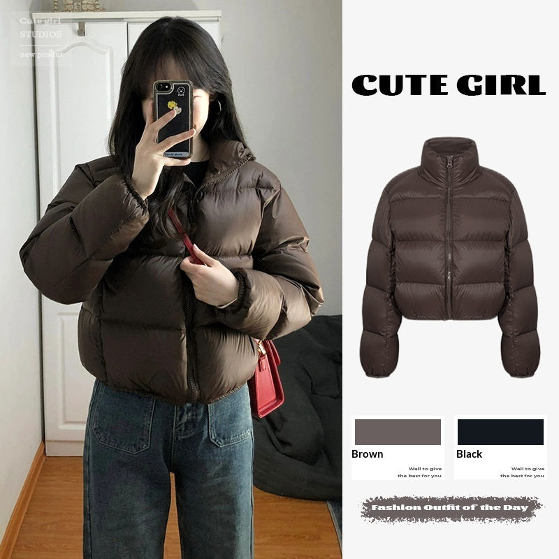 Women's Short Puffer Down Jacket Coats for Warmth & Style