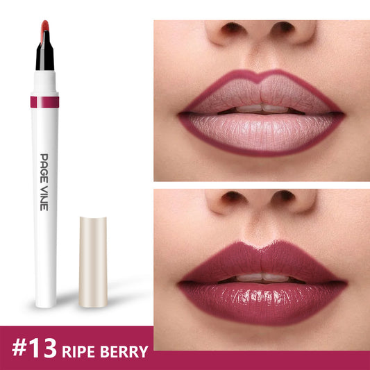 Lip Liner and Gloss Dual Set for Smooth, Long-Lasting Color