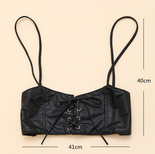 Fashionable Womens PU Leather Vest Belt With Elastic Fit