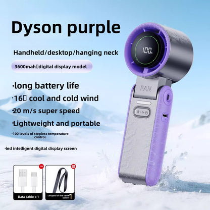 Neck Cooling Ice Compress Fan with Portable Cooling Power