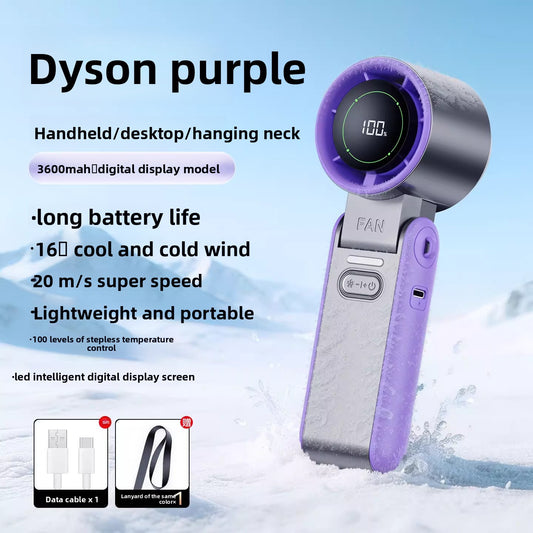 Neck Cooling Ice Compress Fan with Portable Cooling Power