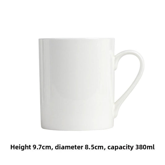 Simple Bone China Coffee Mug  Elegant & Durable Drinkware