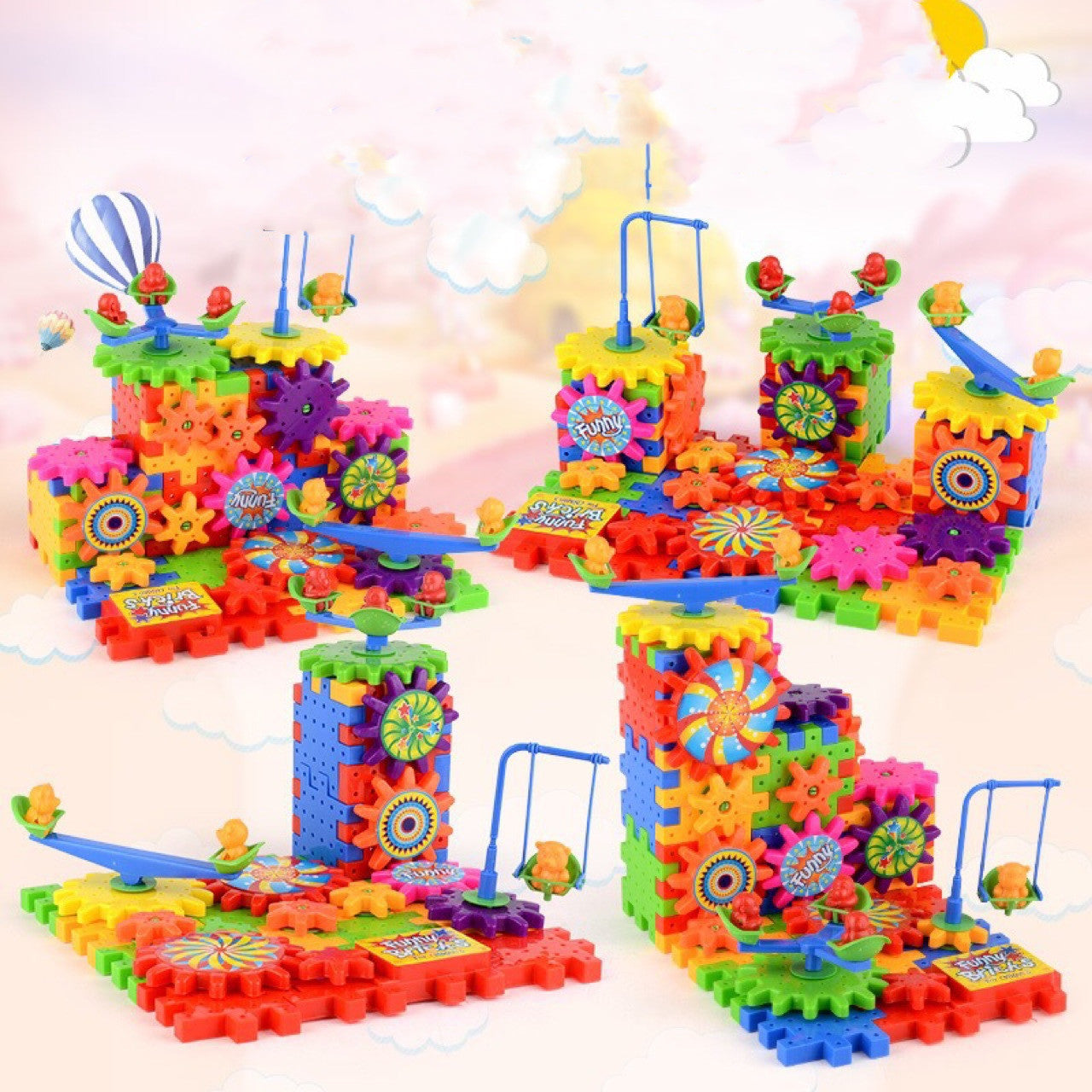  3D Model Building Kits Electric Gears Plastic Brick Blocks
global-swanky 2
