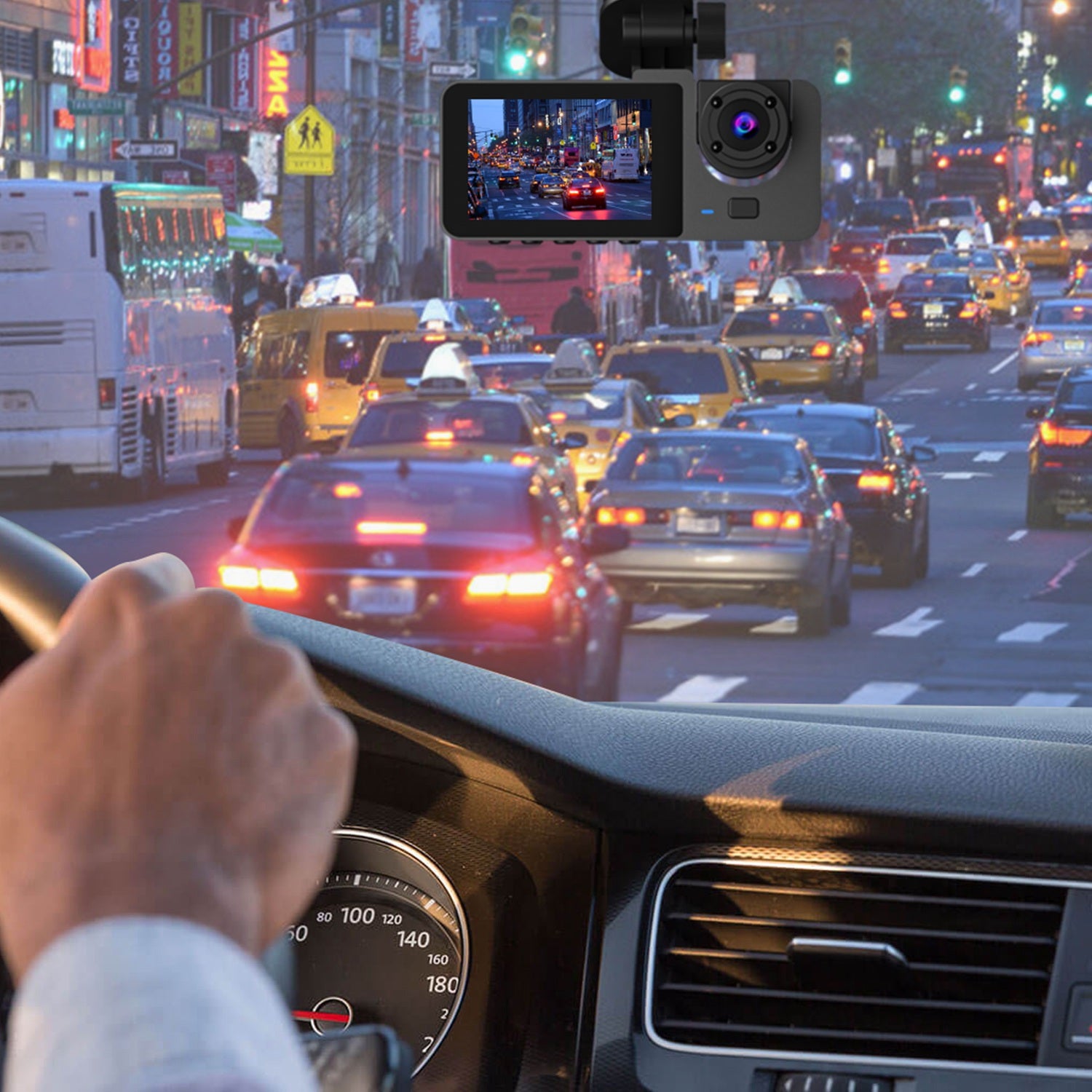 3 Channel Car Dash Cam with G Sensor and Motion Detection globalswanky 02