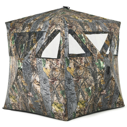 3 Person Portable Pop-Up Ground Hunting Blind With Tie-downs Global swanky 2