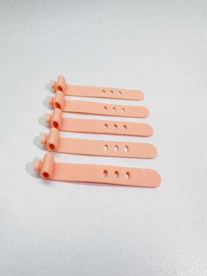 3-Hole Anti-Lost Silicone Cable Ties