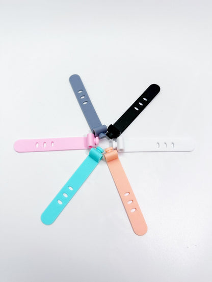 3-Hole Anti-Lost Silicone Cable Ties