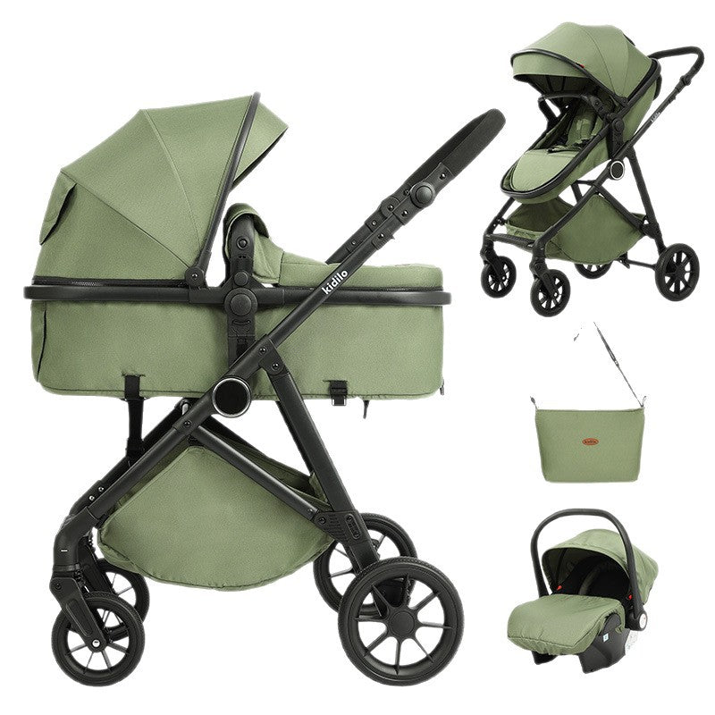 3-in-1 Adjustable Baby Stroller with Car Seat