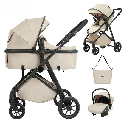 3-in-1 Adjustable Baby Stroller with Car Seat