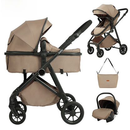 3-in-1 Adjustable Baby Stroller with Car Seat