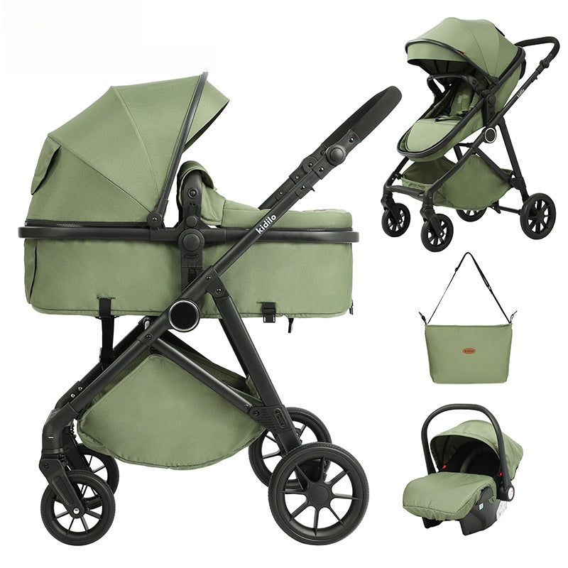 3-in-1 Adjustable Baby Stroller with Car Seat
