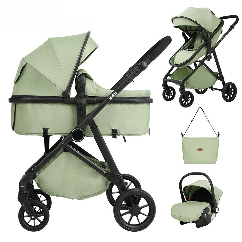 3-in-1 Adjustable Baby Stroller with Car Seat