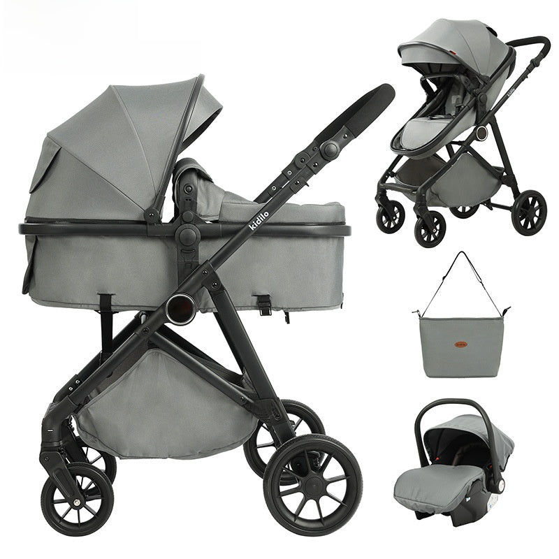 3-in-1 Adjustable Baby Stroller with Car Seat