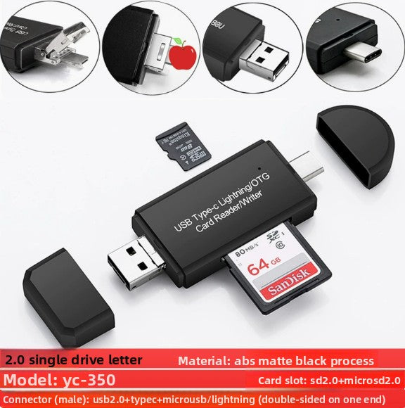 3-in-1 card reader