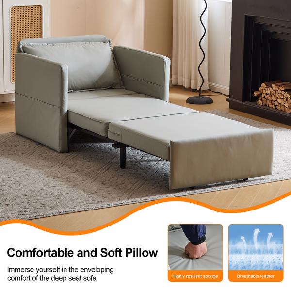 3-in-1 Convertible Sofa Chair Bed Pull-out Sofa Bed