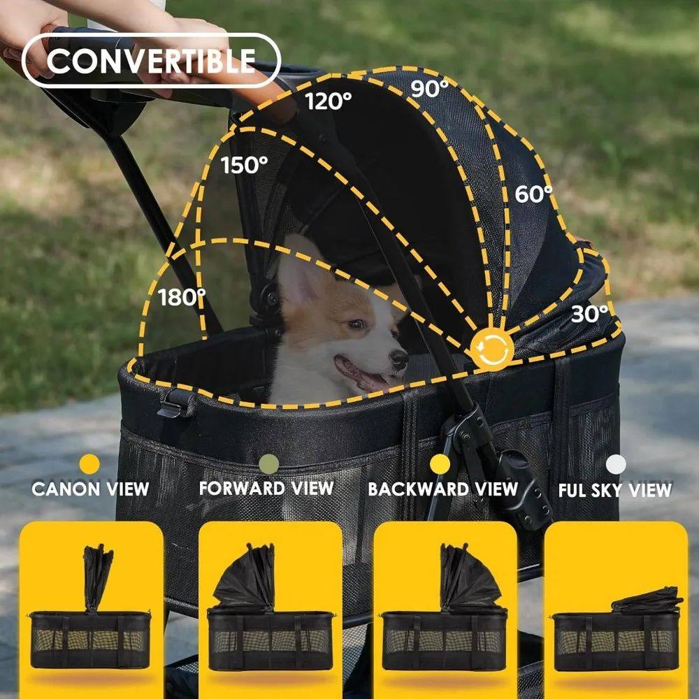 3-in-1 Folding Pet Stroller