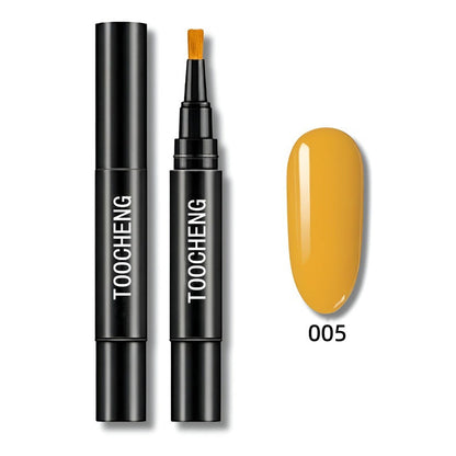 3-in-1 Nail Polish Gel Pen with Quick Dry Long Lasting Effect