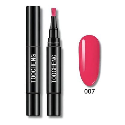 3-in-1 Nail Polish Gel Pen with Quick Dry Long Lasting Effect