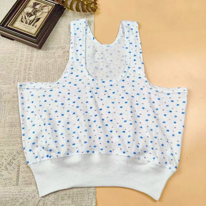 3-piece middle-aged and elderly vest pure cotton underwear for the elderly plus size loose undershirt mother vest underwear thin