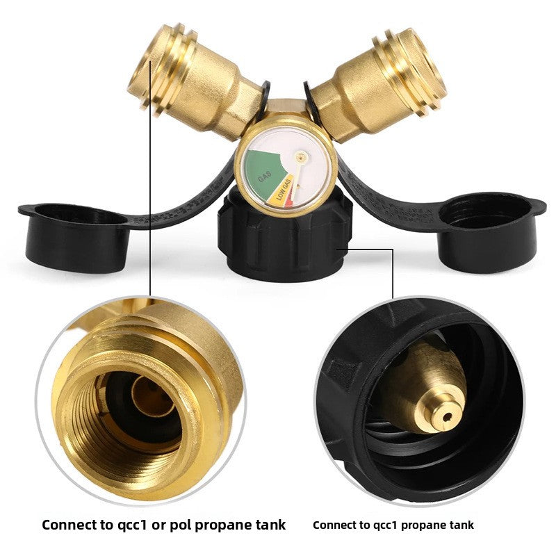 3-Way Propane Tank Dispenser with Gauge