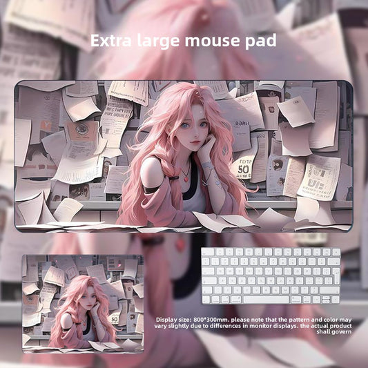 Anime Design Large Mouse Pad for Gaming and Office Desk Setup