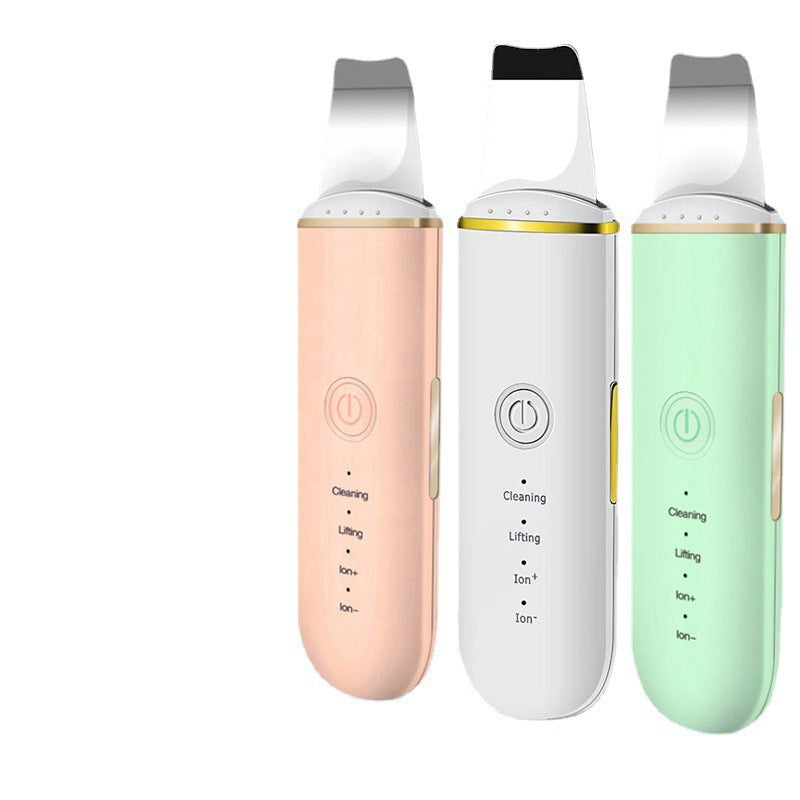 Ultrasonic Skin Scrubber Cleansing Massage Device Face Use