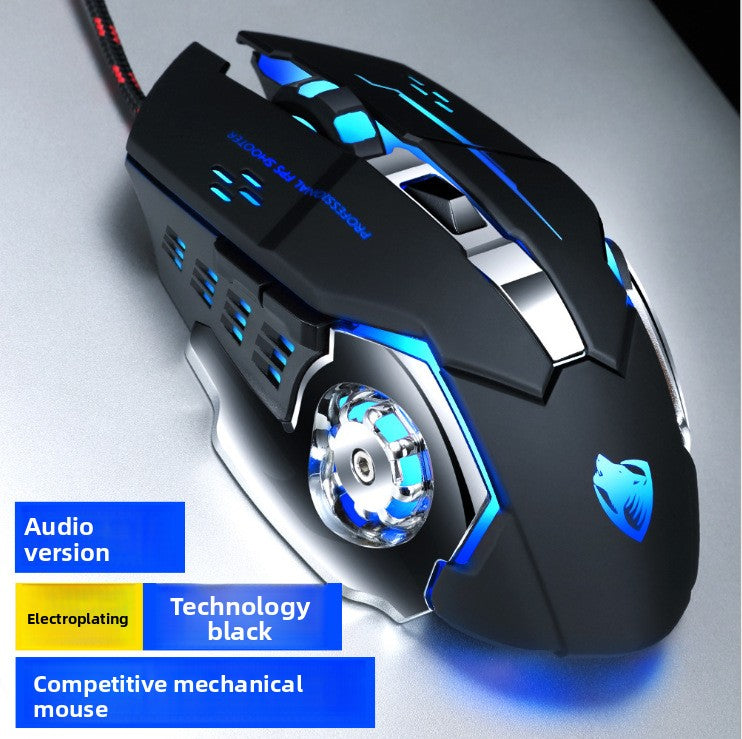 T-Wolf V6 Wired Gaming Mouse for Smooth Gaming Performance